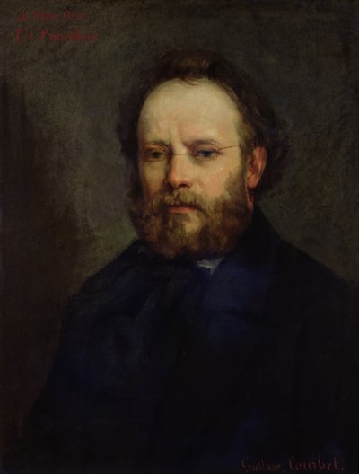 Portrait of Pierre Joseph Proudhon (1809-65) by Gustave Courbet
